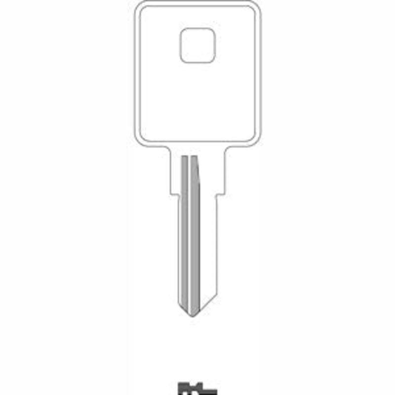 1602 TM2 Bag of 10 Nickel Plated Brass Key Blanks Trimark