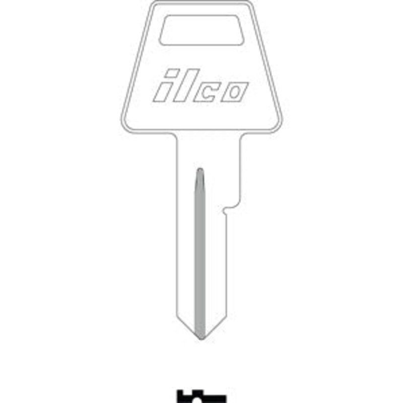 1653 AM4 Bag of 10 Nickel Plated Brass Key Blanks