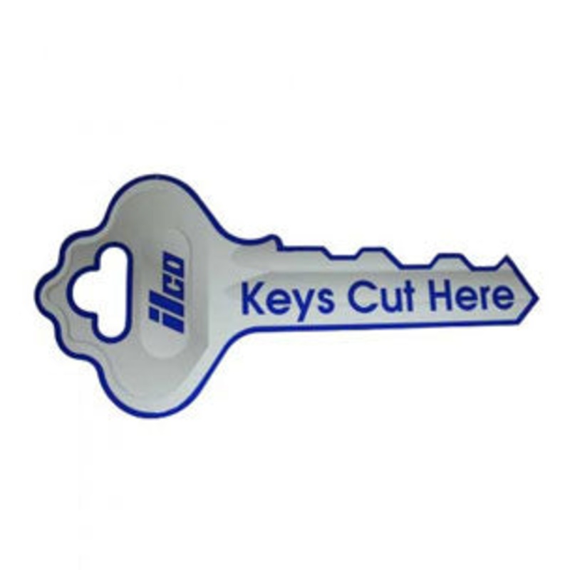 Hanging Keys Cut Here Sign 434-00-8X