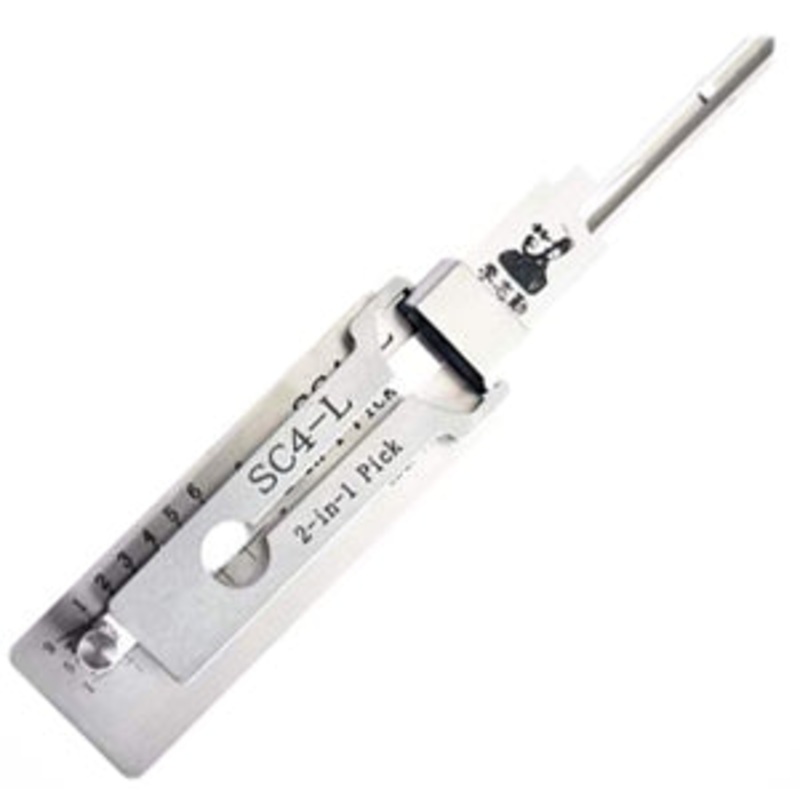 Lishi SC4-L 2-in-1 Pick and Decoder for Schlage 6 pin Locks with the C keyway