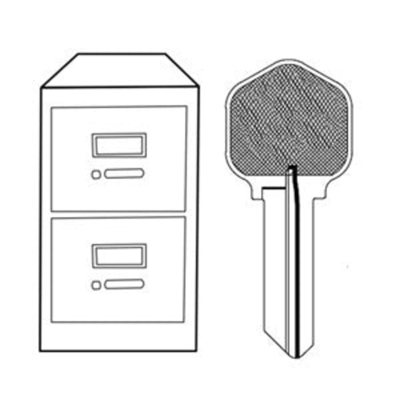 Office Furniture Key Blank Assortment 480 key blanks 158-00-8X