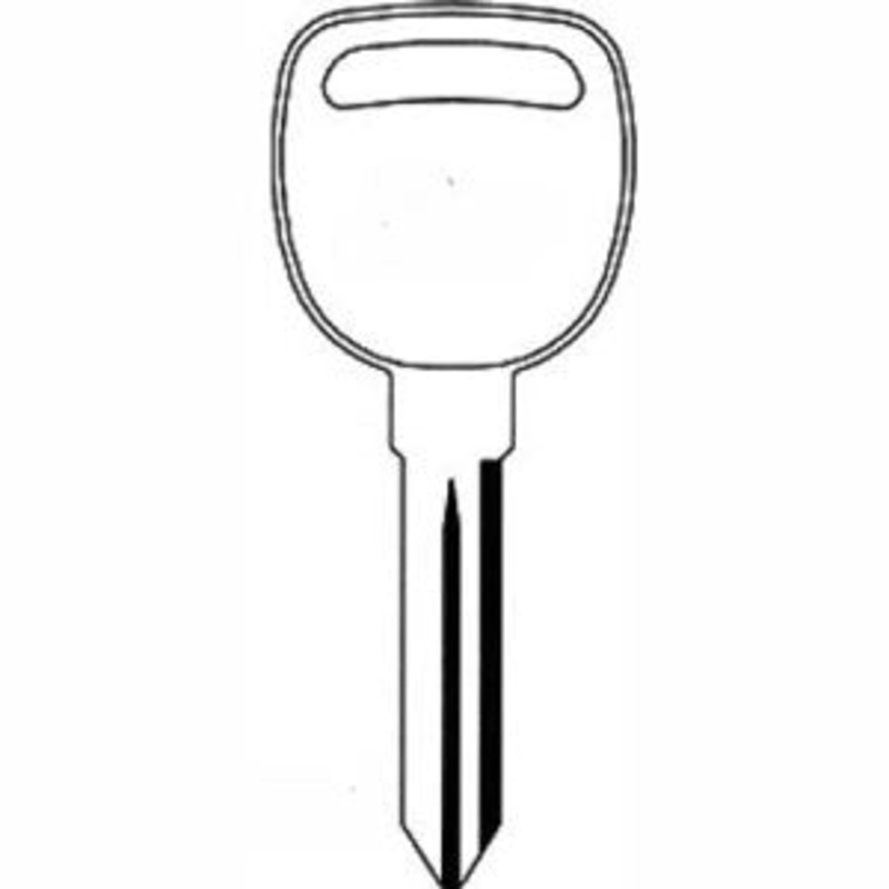 P1112 B93 Bag of 10 Nickel Plated Brass Key Blanks
