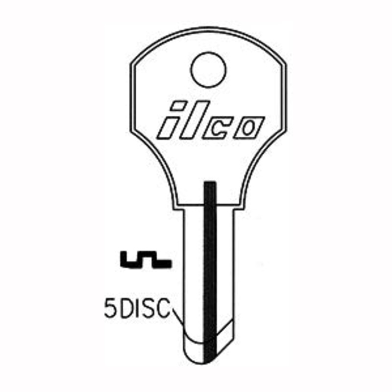 S1000T Bag of 10 Nickel-Plated Brass Key Blanks