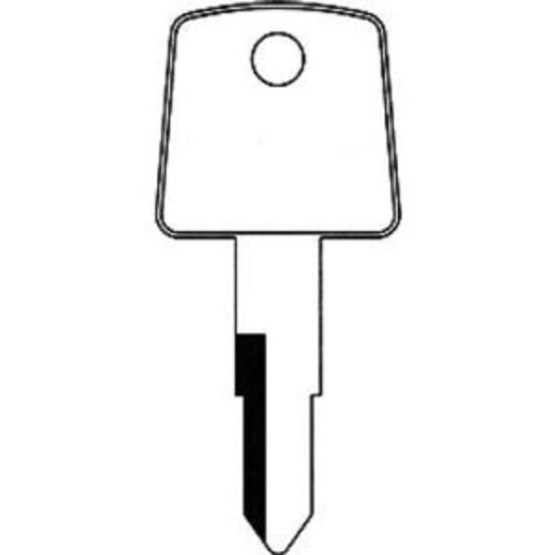 X138 HD75 Bag of 10 Nickel Plated Brass Key Blanks