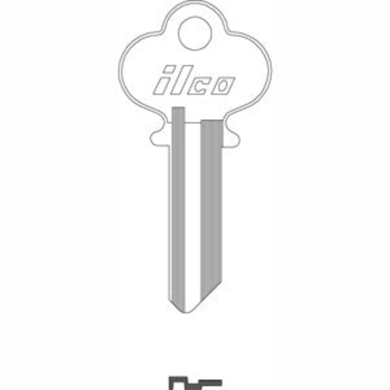 1175 WK1 Bag of 10 Nickel Plated Brass Key Blanks