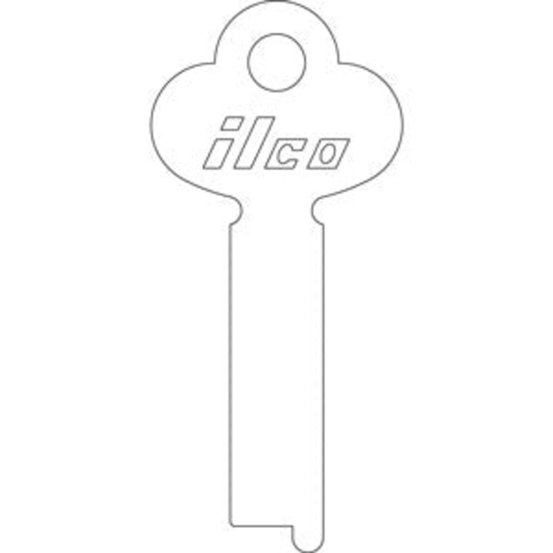 1412 Flat Steel Key Bag of 10