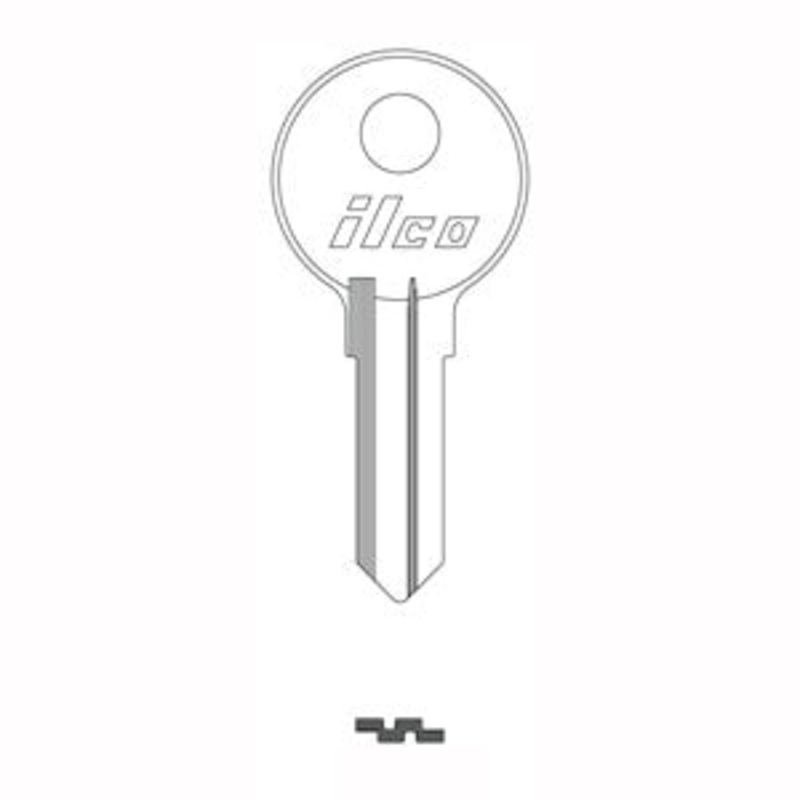 1678 Bag of 10 Nickel Plated Key Brass Blanks