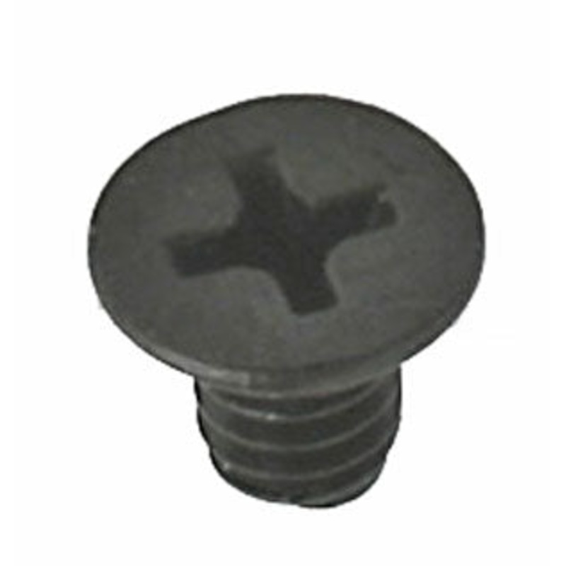 Aluminum Storefront Mortise Lock Faceplate Mounting Screws Black Pack of 10 LS-16