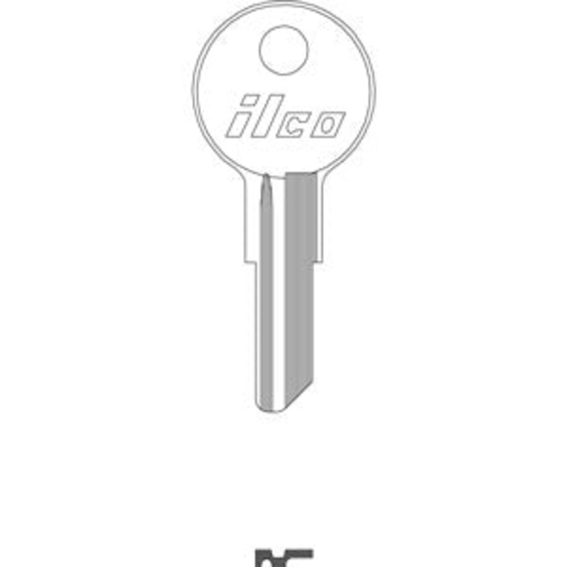 L1054B IN8 Bag of 10 Nickel Plated Brass Key Blanks