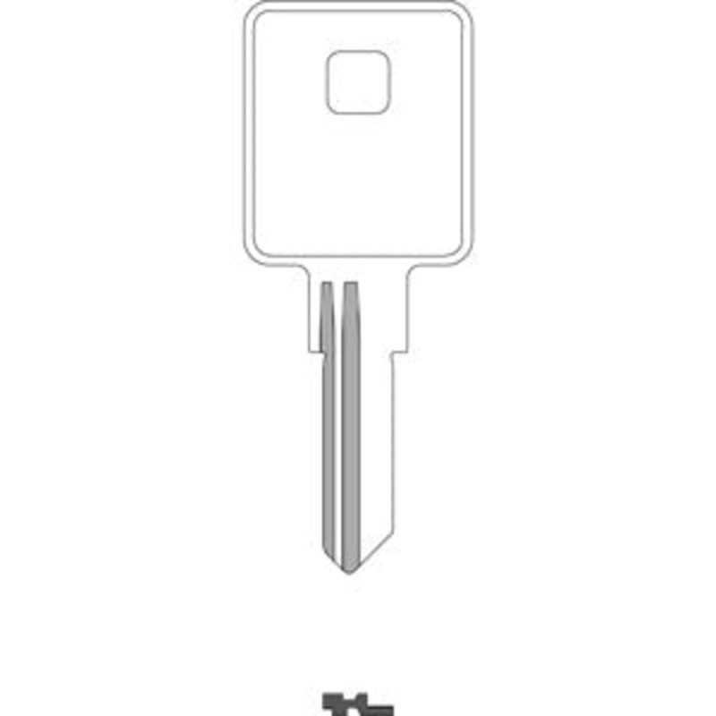 1604 TM4 Bag of 10 Nickel Plated Brass Key Blanks Trimark