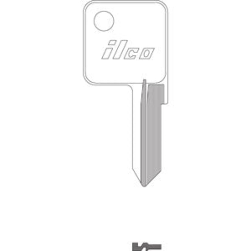 1612 TM12 Bag of 10 Nickel Plated Brass Key Blanks