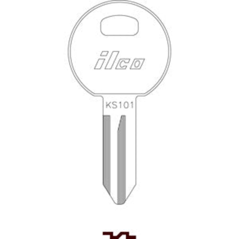 1621 TM13 Bag of 10 Nickel Plated Brass Key Blanks
