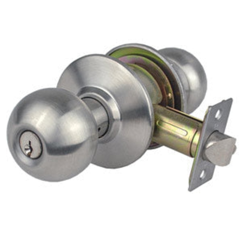 Commercial Knob Lockset Classroom Function 32D Brushed Chrome Finish DL-SVB70-US32D