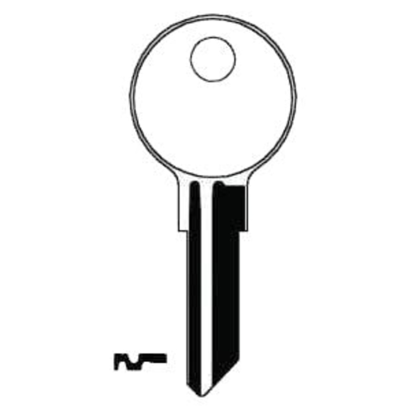 FR2 L1054G Box of 50 Brass Key Blanks