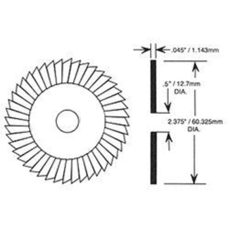 ILCO P-45SMS/P-SMS45 Slotter Type Cutter for ILCO/HPC Key Machines