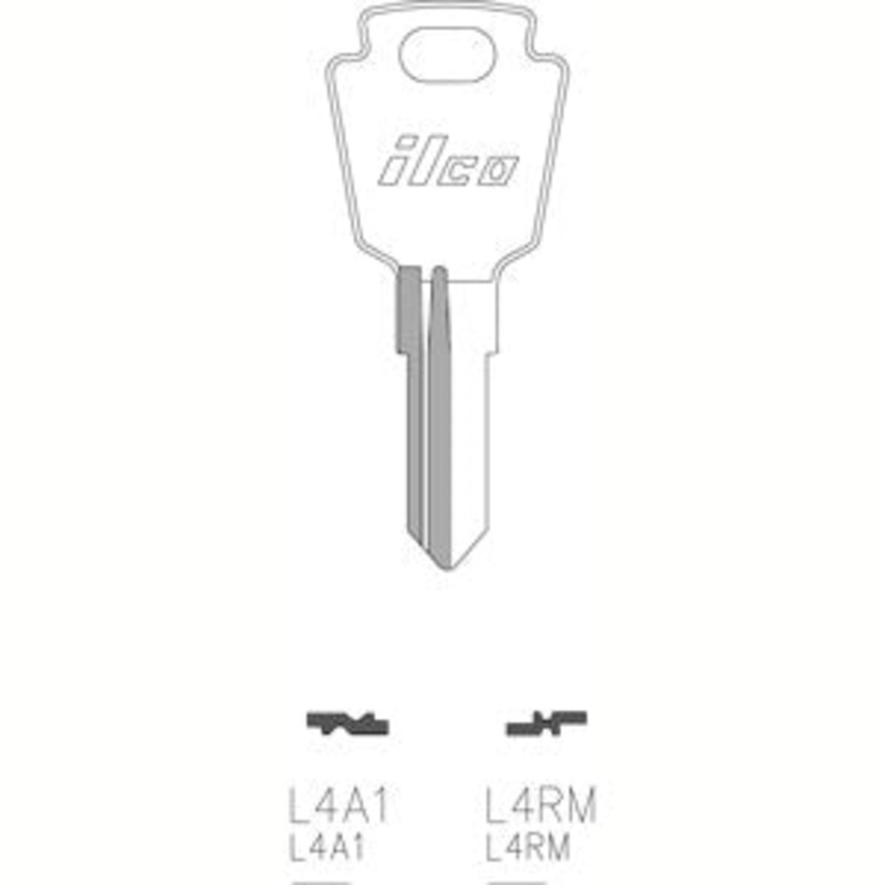 L4RM Bag of 10 Nickel Plated Key Blanks
