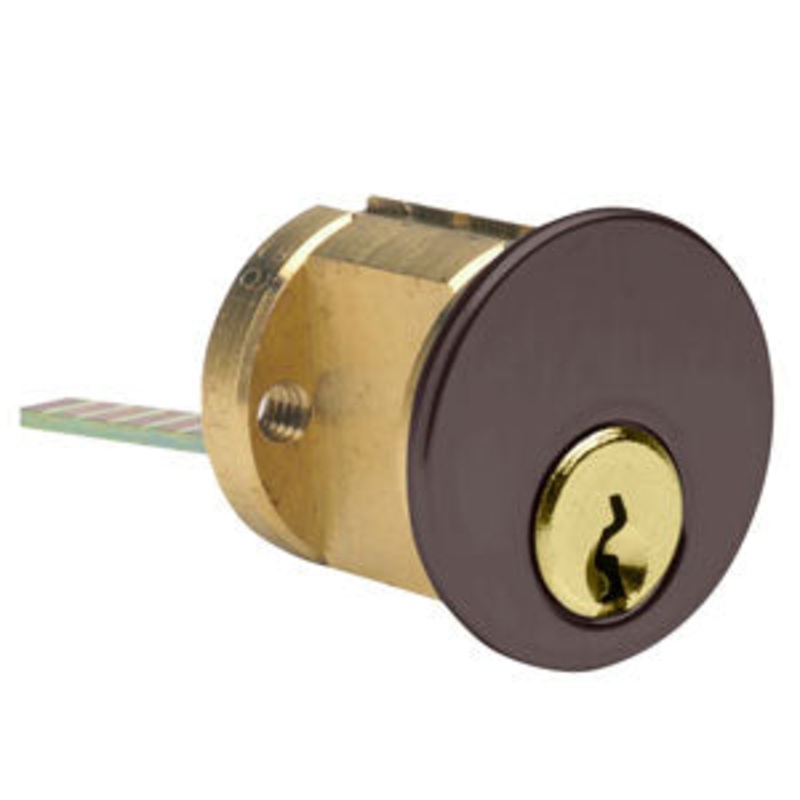 Rim Cylinder Schlage C Keyway 46 Brown Duranodic Finish 7075SC10-46-KA2