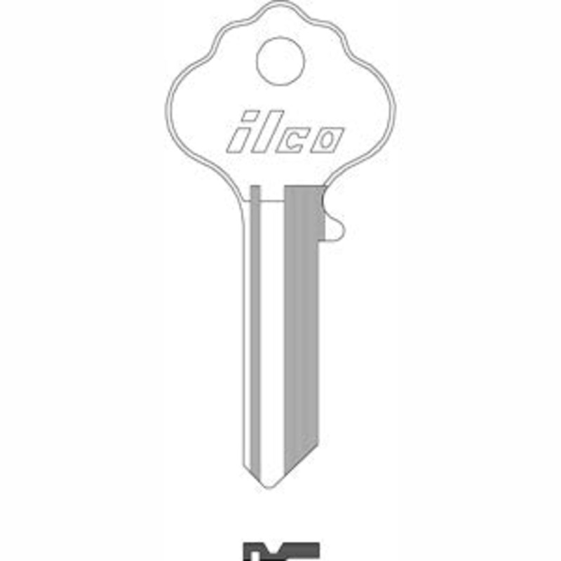 X1054WA WR2 Bag of 10 Nickel Plated Brass Key Blanks