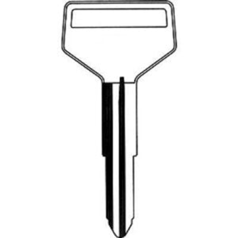 X159 TR37 Bag of 10 Nickel Plated Brass Key Blanks