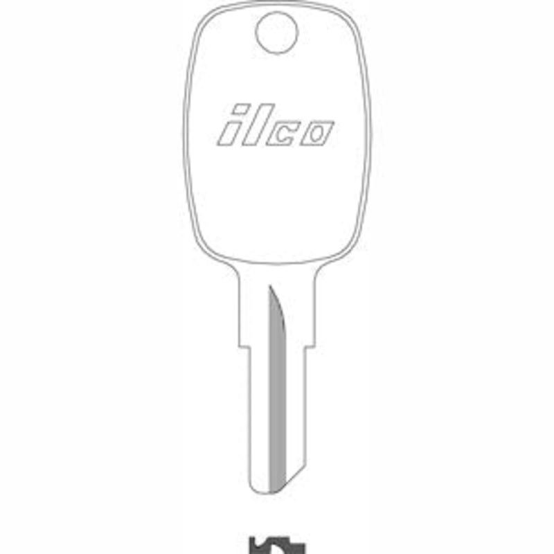 1098JD Bag of 10 Nickel Plated Brass Key Blanks