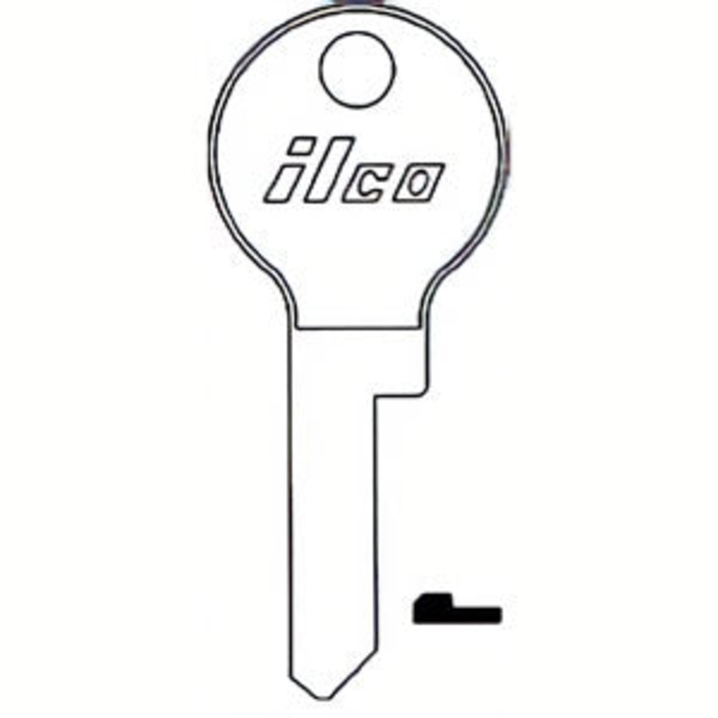 1125 H6 Bag of 10 Nickel Plated Brass Key Blanks