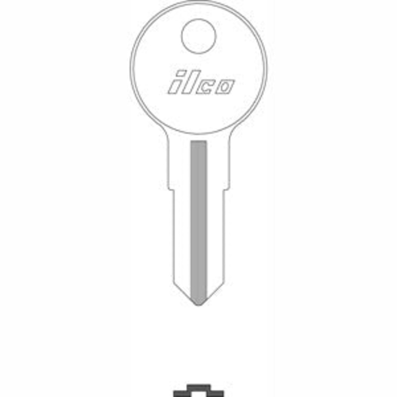 1541 Bag of 10 Nickel Plated Brass Key Blanks