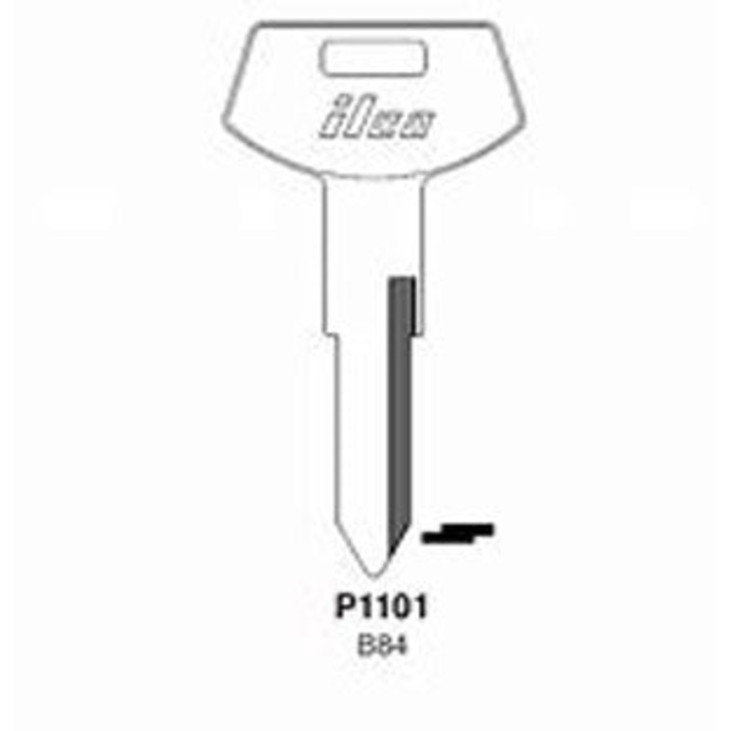 P1101 Bag of 10 Nickel Plated Brass Key Blanks