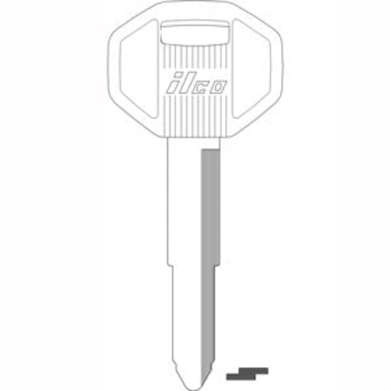 X121 DC3 Bag of 10 Nickel Plated Brass Key Blanks