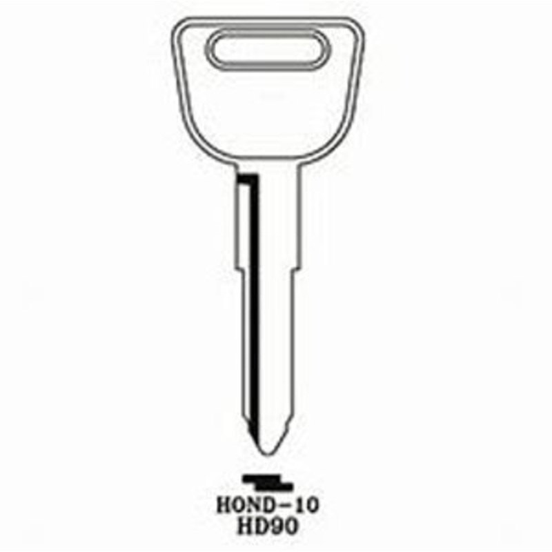 X181 HD90 Bag of 10 Nickel Plated Brass Key Blanks