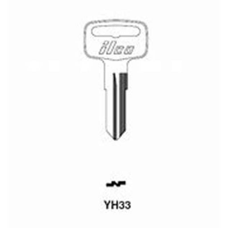 X75 YH33 Bag of 10 Nickel Plated Brass Key Blanks