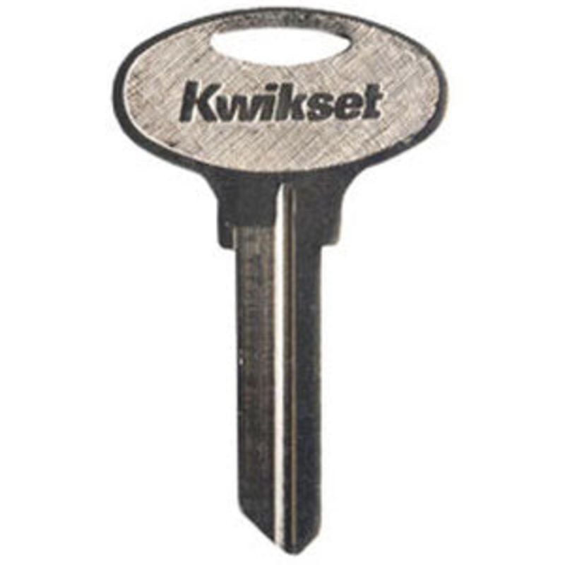 83559 Kwikset KW1/KW5 Keyway Large Bow Nickel Plated Brass Key Blank 6-Pin Sold 1 Each