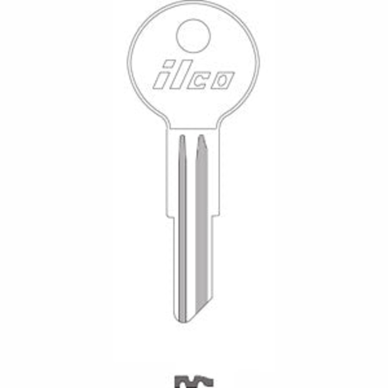 L1122A Y101 Bag of 10 Nickel Plated Brass Key Blanks