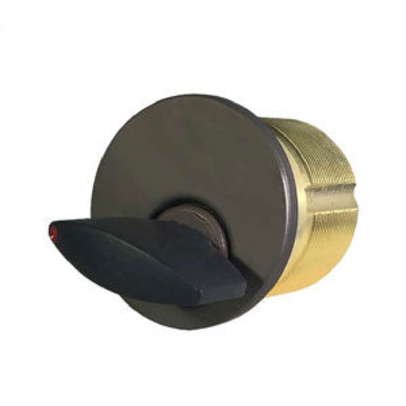 1-1/2 Mortise Cylinder Thumbturn Black 10B Finish