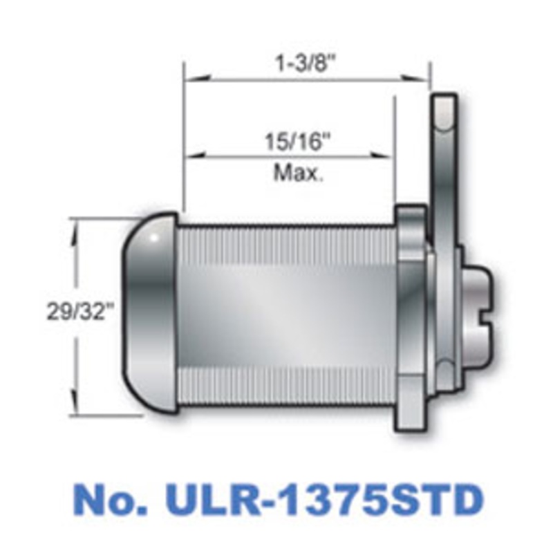 1-3/8 Cam Lock with Stainless Steel finish ULR1375USL-332 **SPECIAL BUY**