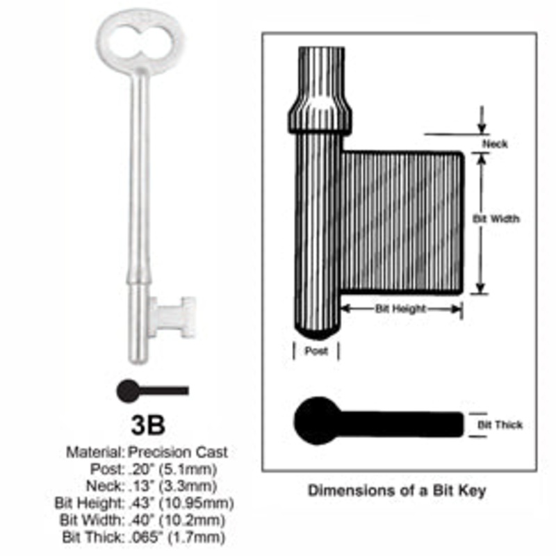 3B Bit Key Sold 1 Each