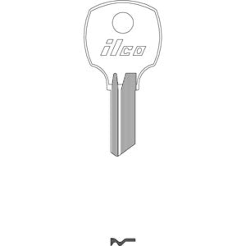 M1069L Bag of 10 Nickel Plated Brass Key Blanks