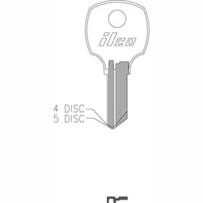 RO7 1069G Box of 50 Brass Key Blanks