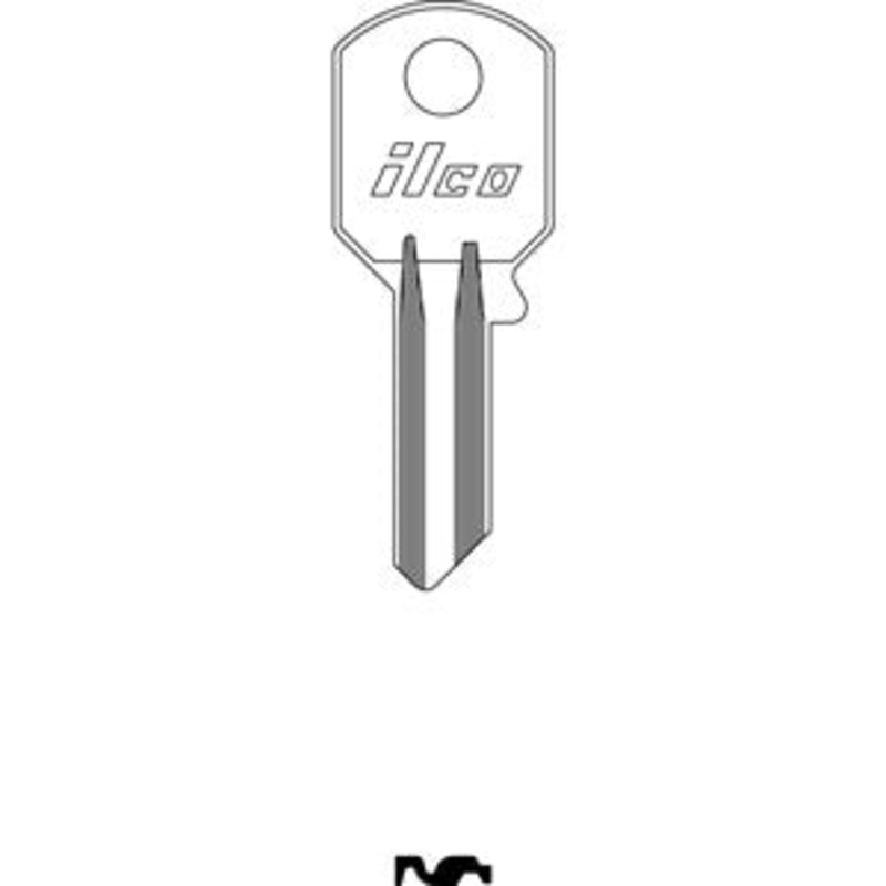 S1041JA Bag of 10 Nickel Plated Brass Key Blanks