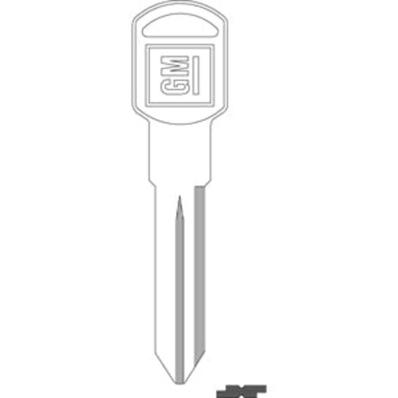 P1109 B92 Bag of 10 Nickel Plated Brass Key Blanks