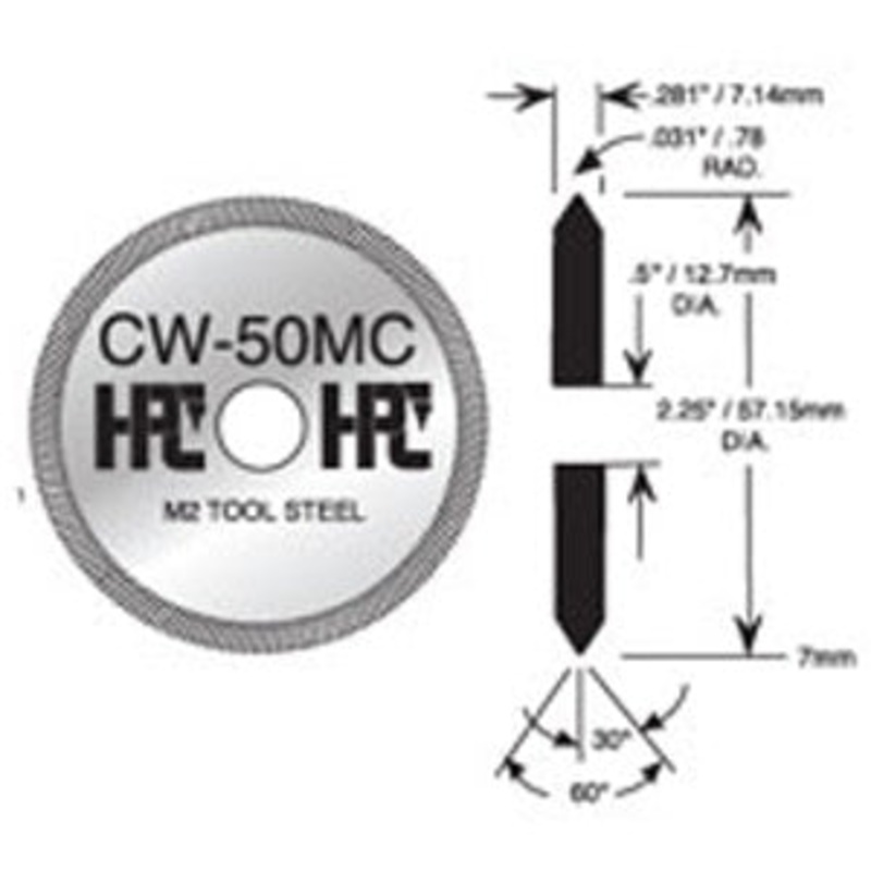 Speedex Double Angle Cutter CW-50MC for using with depth keys (Cutter Only)
