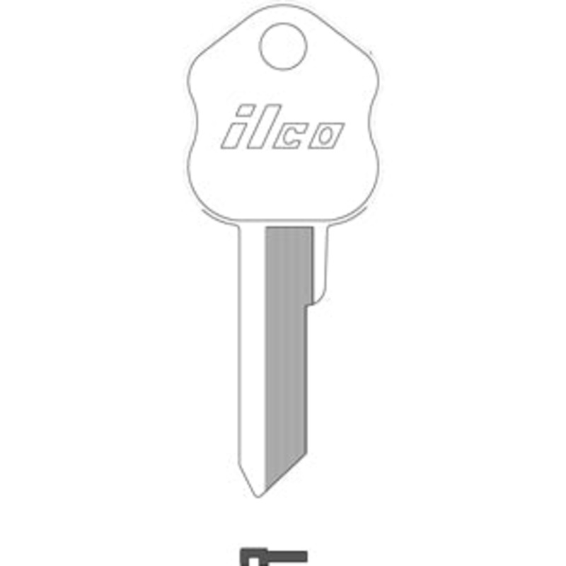 SY4 Bag of 10 Nickel Plated Brass Key Blanks