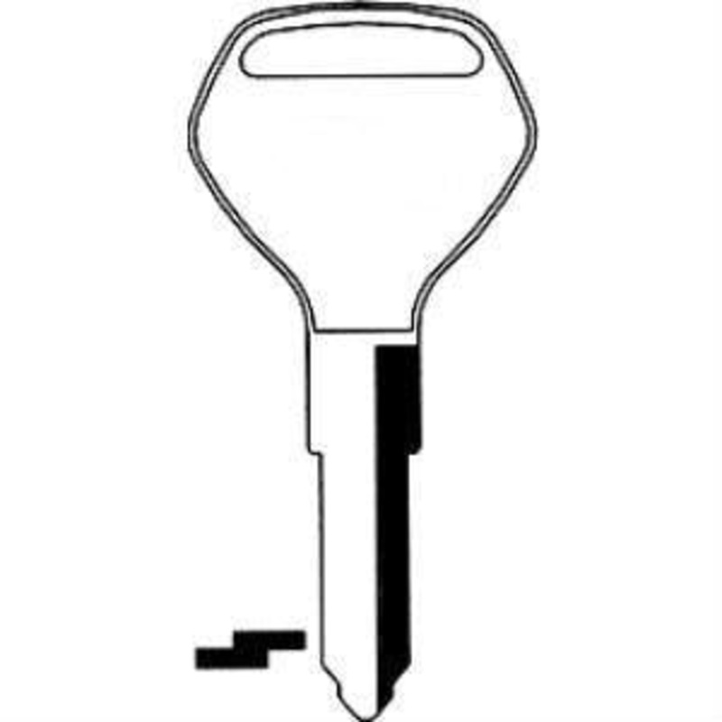 X103 KA14 Bag of 10 Nickel Plated Brass Key Blanks
