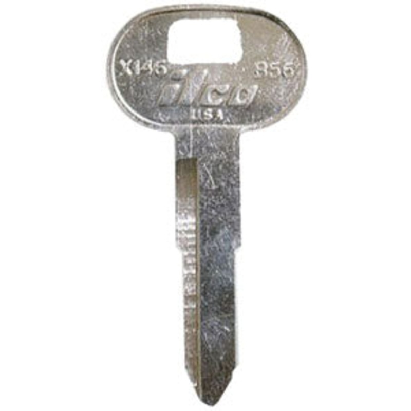 X146 B56 Bag of 10 Nickel Plated Brass Key Blanks