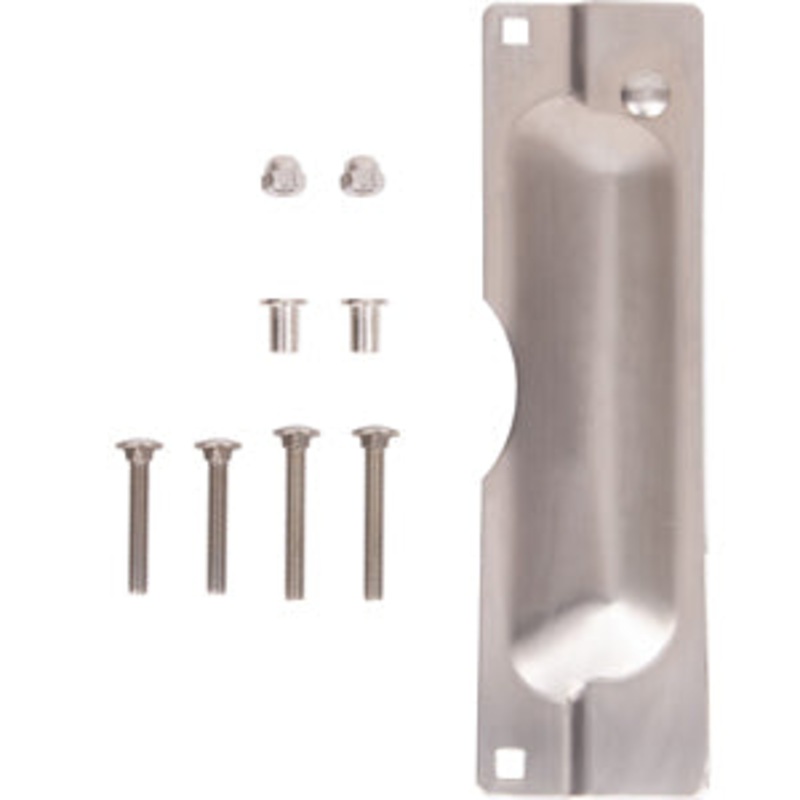 3 x 11 Latch Protector with Security Pin – Satin Stainless Steel Finish 50111-32D