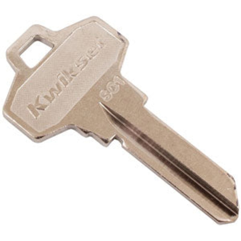 Kwikset SC1 DND Nickel Plated Brass Key Blank 8517-800
