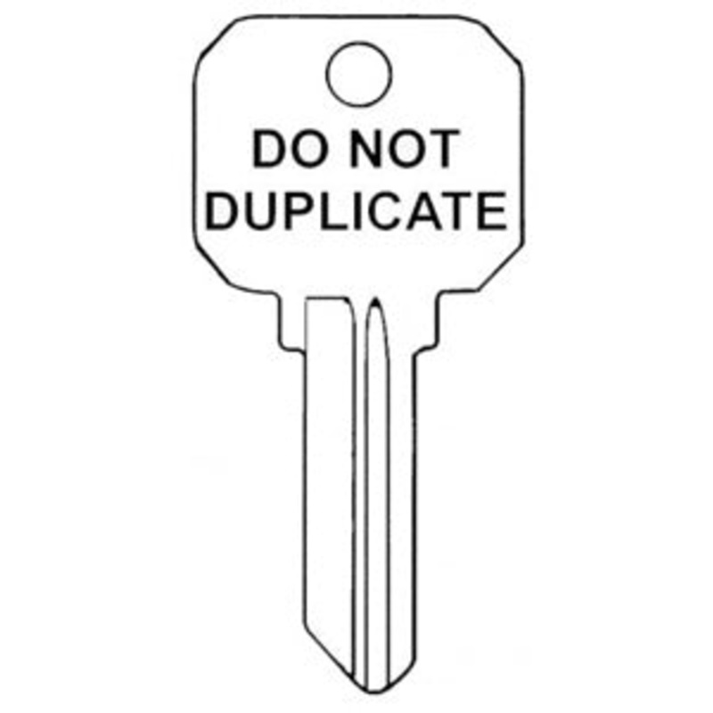 Y1 Neuter Bow Do Not Duplicate Bag of 10 Brass Blanks DND-Y1
