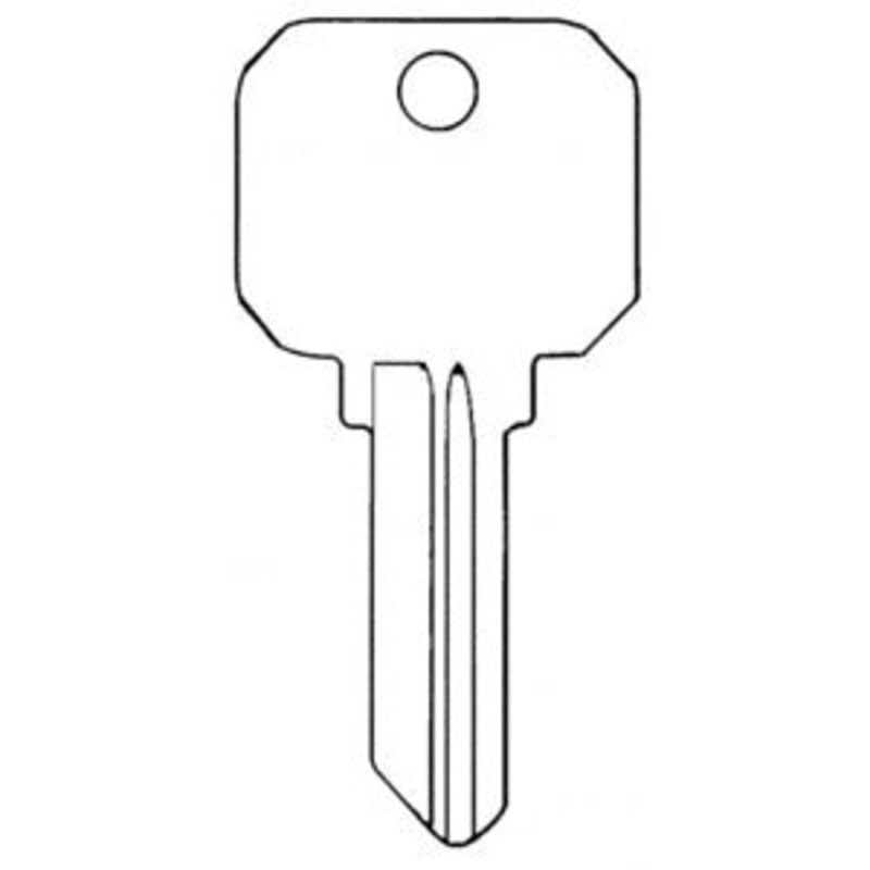 KW1-NB Neuter Bow Brass Key Blanks Box of 50