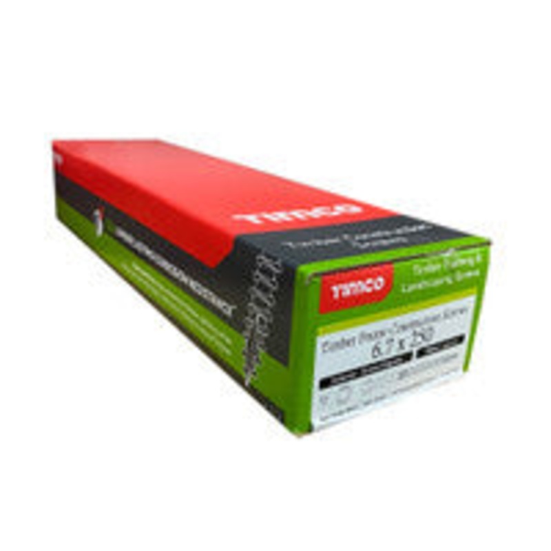 Timco Index Hex Head Timber Screw 6.7 x 250mm – Organic Green 50 Box