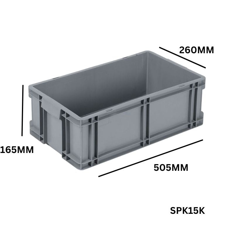 16 Litre Euro Box – 505mm x 260mm x 165mm – SPK15K
