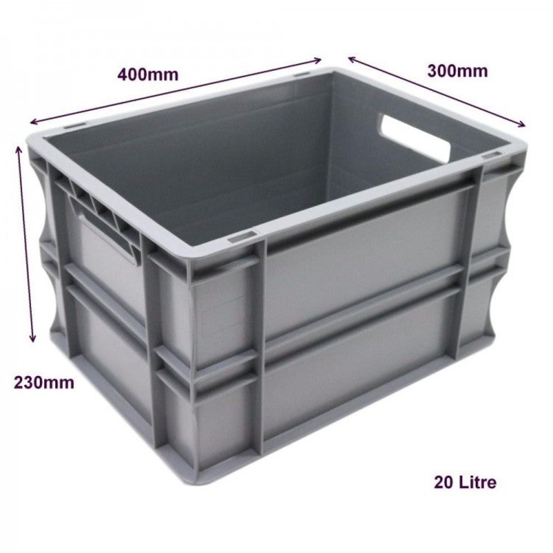 20 Litre Euro Box – 400mm x 300mm x 230mm – SPK4322
